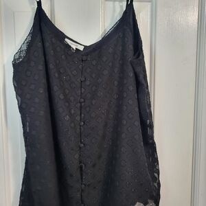 Maurices Black Lace Sleeveless Top